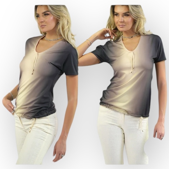 NWT Modzori Reversible & Adjustable V-Neck Top – Horizon-Coral/Sunstream (XL) - Picture 3 of 9